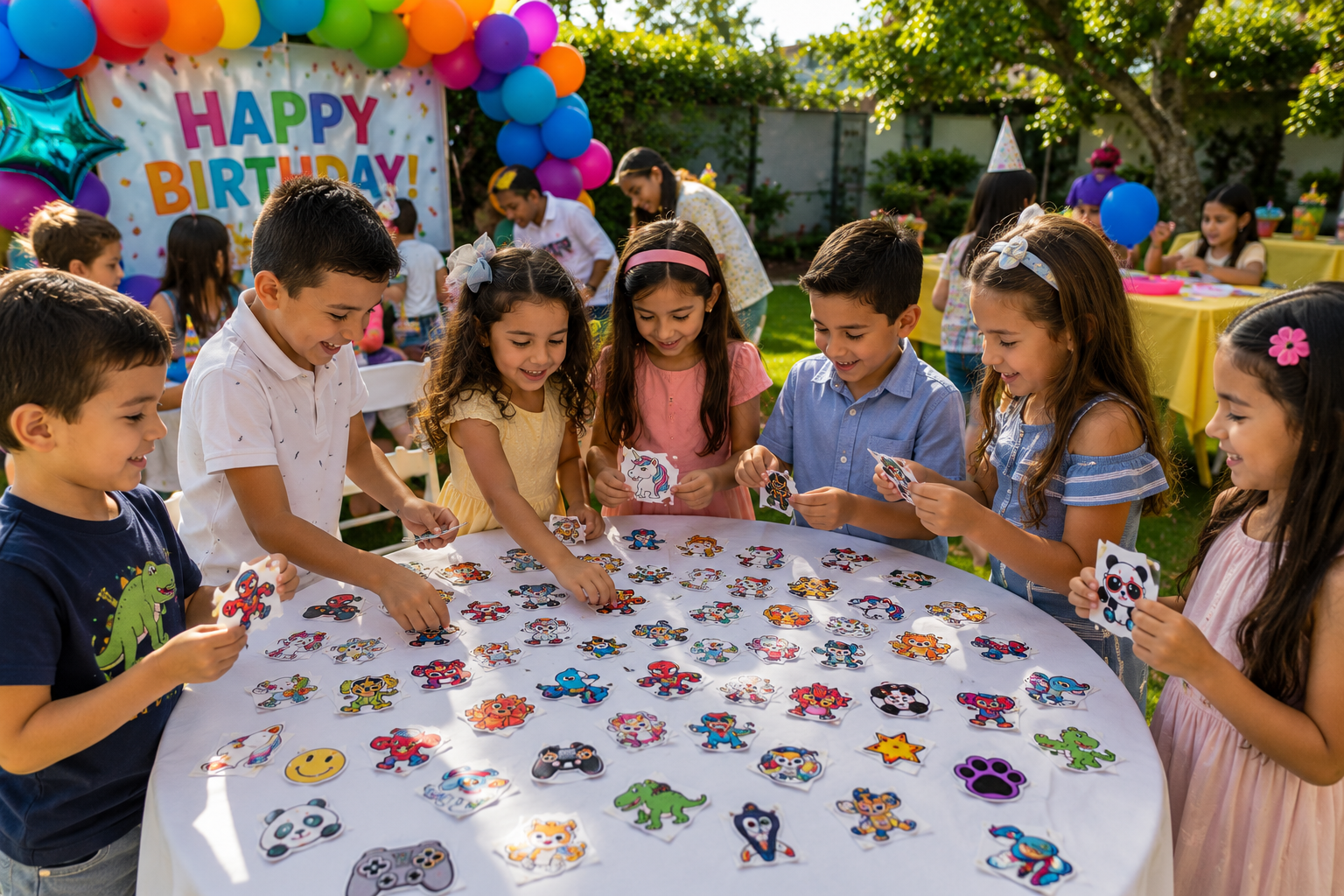 Niños personalizando en Patch Party