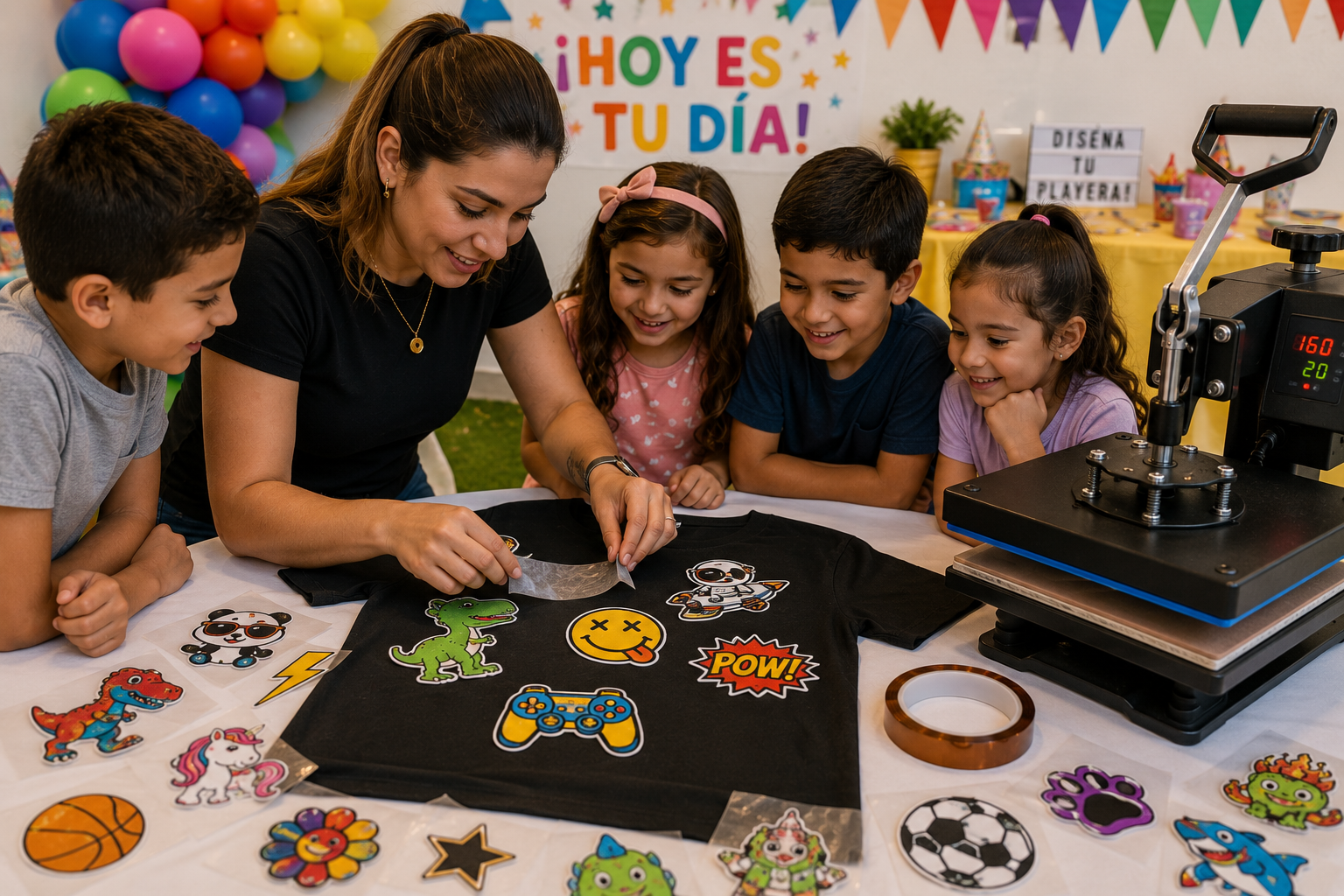Experiencia Patch Party en evento infantil