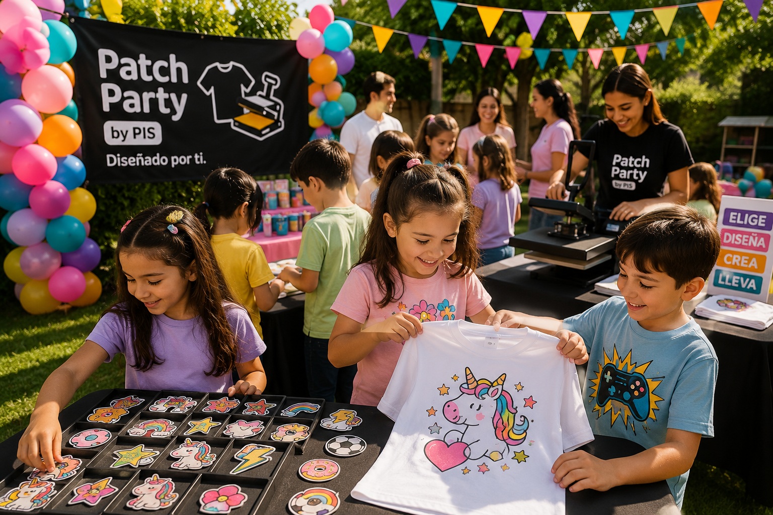 Patch Party en una fiesta infantil