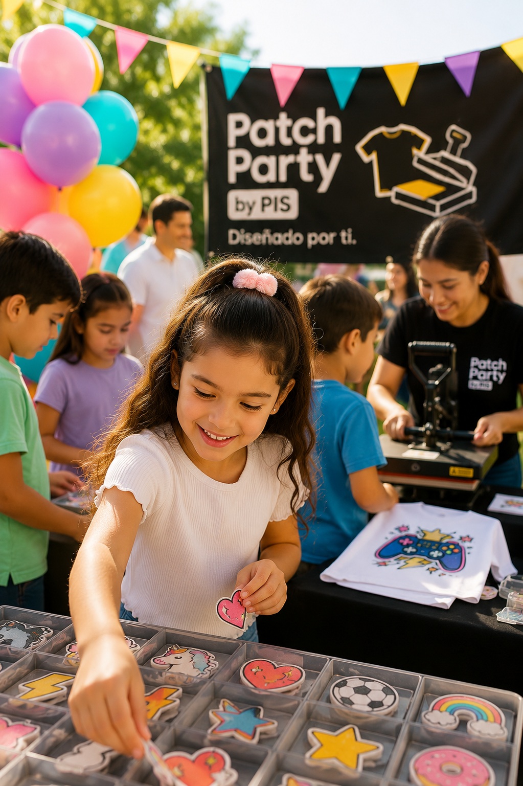Niños disfrutando una experiencia de personalización